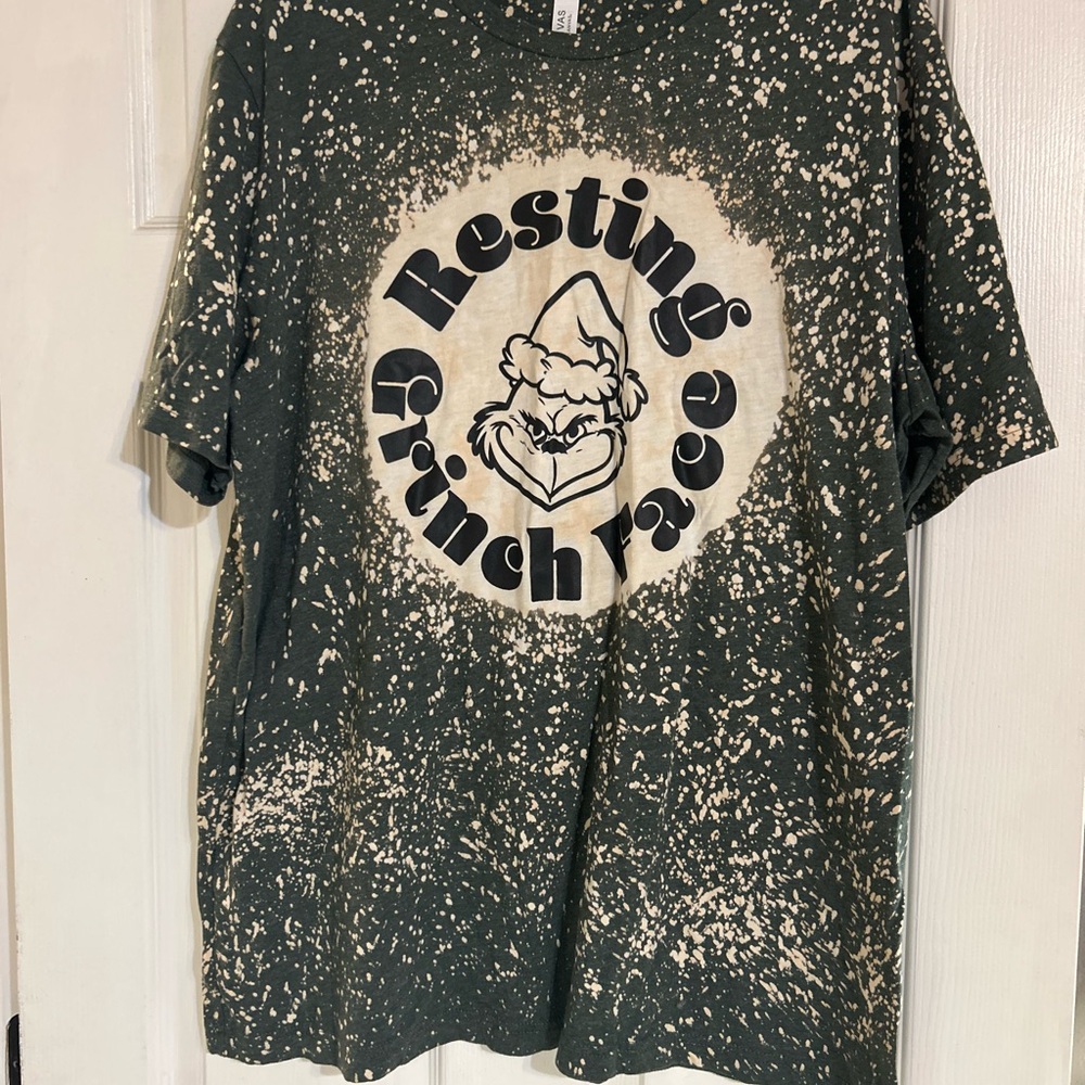 Bella Canvas Speckled Green and Cream Tee